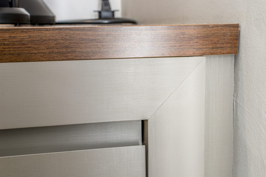 Acabamento utilizado para trazer uniformidade e sensação de peça única.